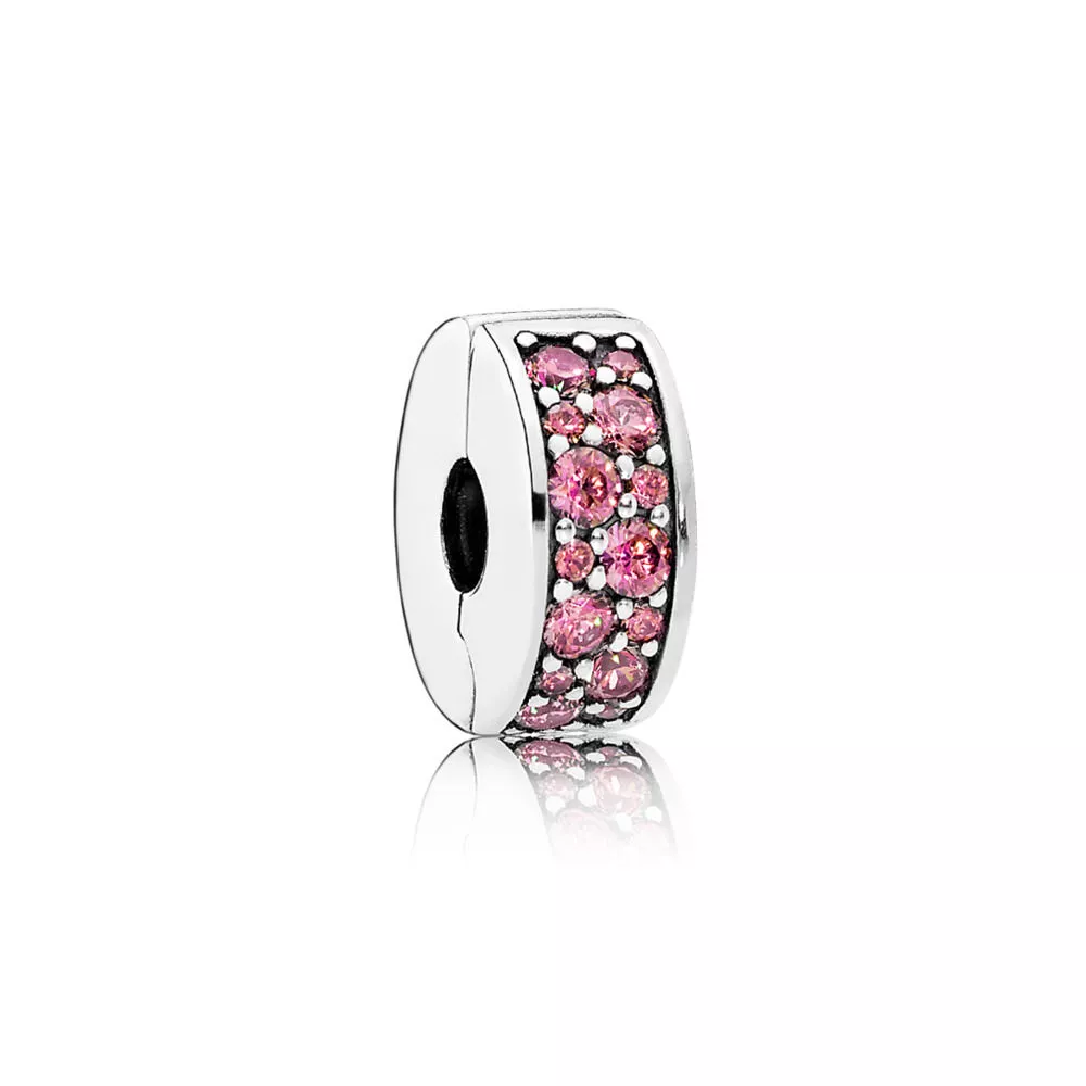 pandora clip hanımeli pembe parlak zarafet 791817hcz