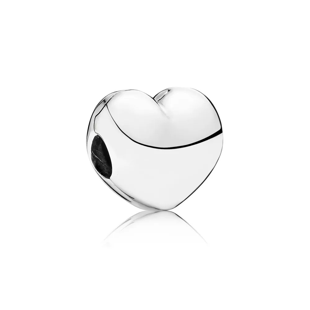 pandora clip parlak kalp 791279