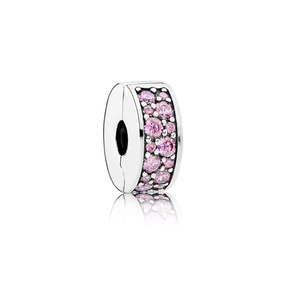 pandora clip pembe parlak zarafet 791817pcz