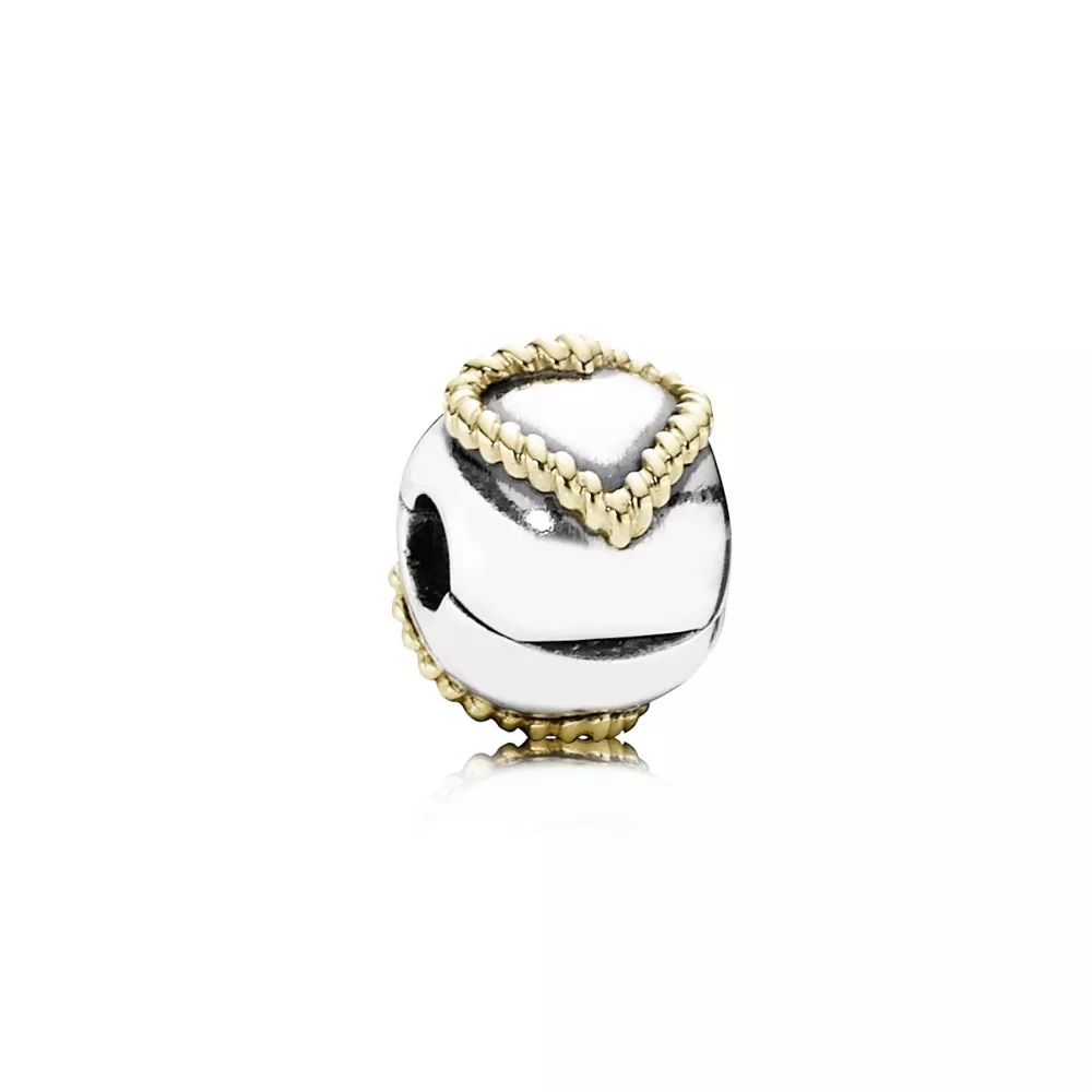 pandora clip örgülü kalp 790599