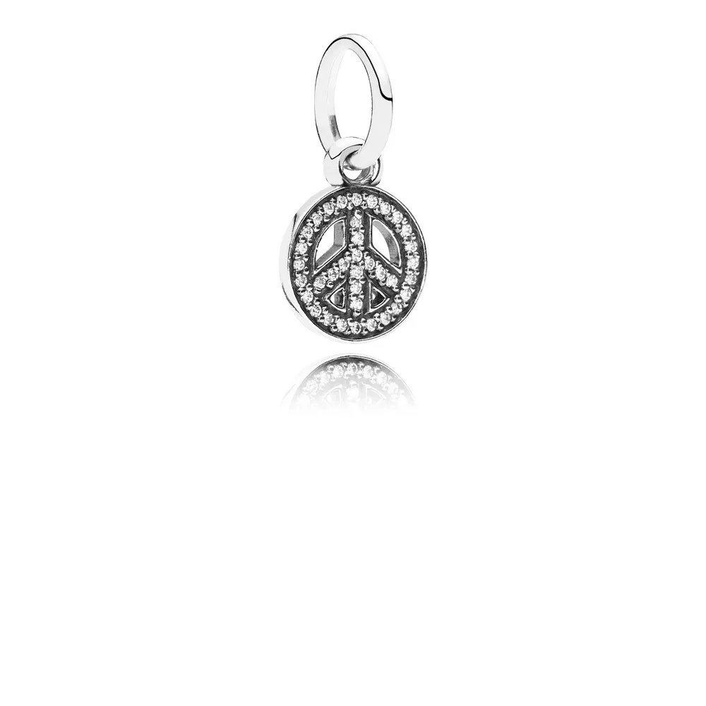 pandora sallantili charm barış sembolü 791308cz