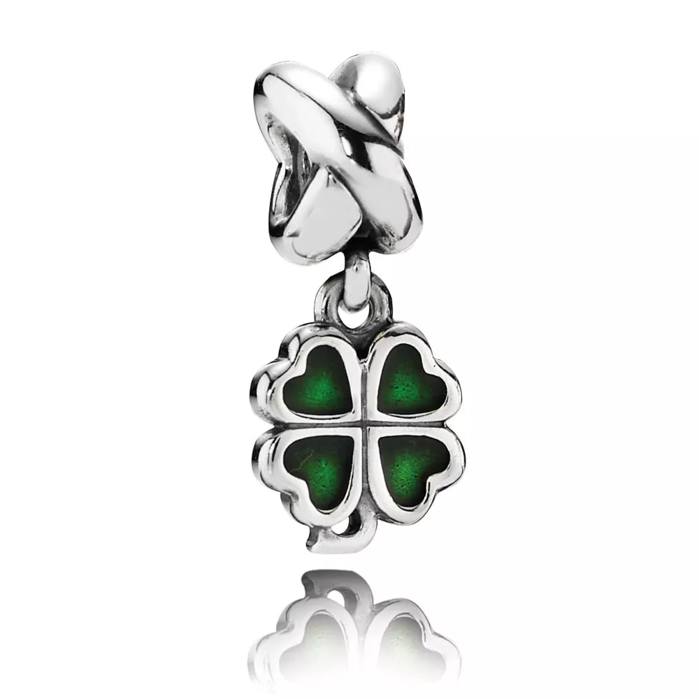 pandora sallantili charm dört yapraklı yonca 790572en25
