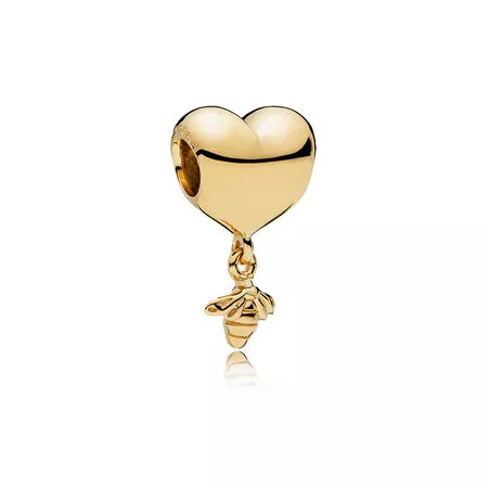 pandora sallantili charm kalp arı 767022