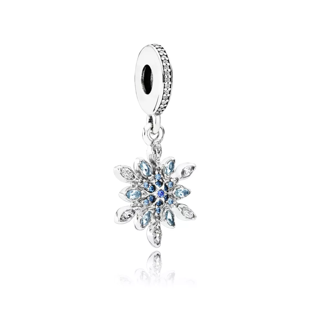 pandora sallantili charm kristal kar tanesi 791761nblmx