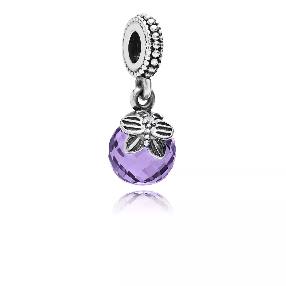 pandora sallantili charm mor sabah kelebeği 791258acz