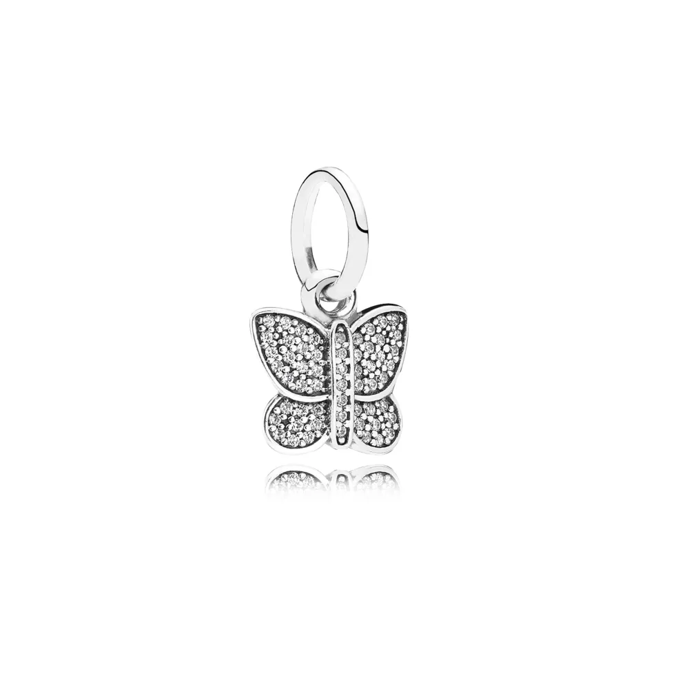 pandora sallantili charm parıldayan kelebek 791497cz