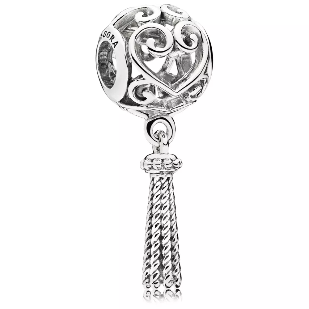 pandora sallantili charm sihirli kalpli püskül 797037