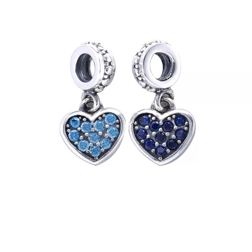 pandora sallantili charm taşlı kalp 791023nck