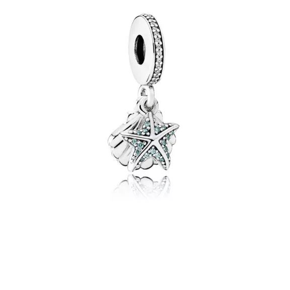 pandora sallantili charm tropikal denizyıldızı ve deniz kabuğu 792076czf