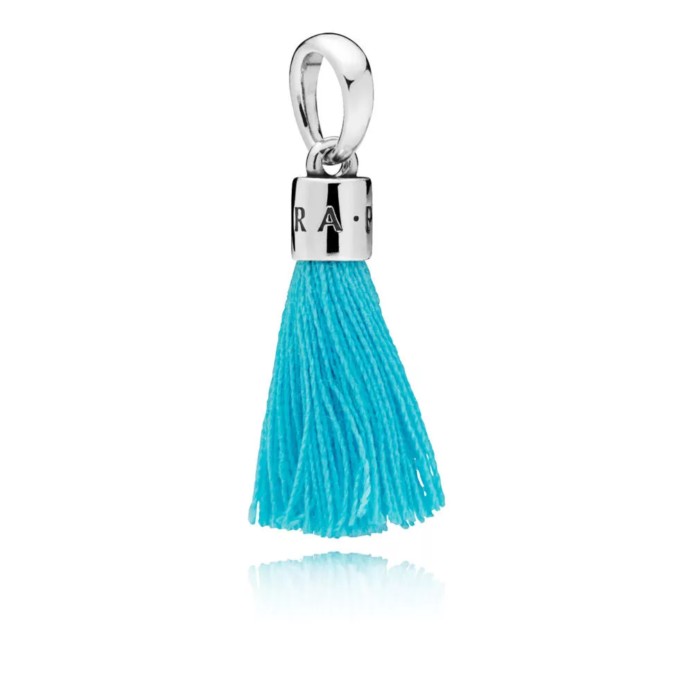pandora sallantili charm turkuaz püskül 797212ctq