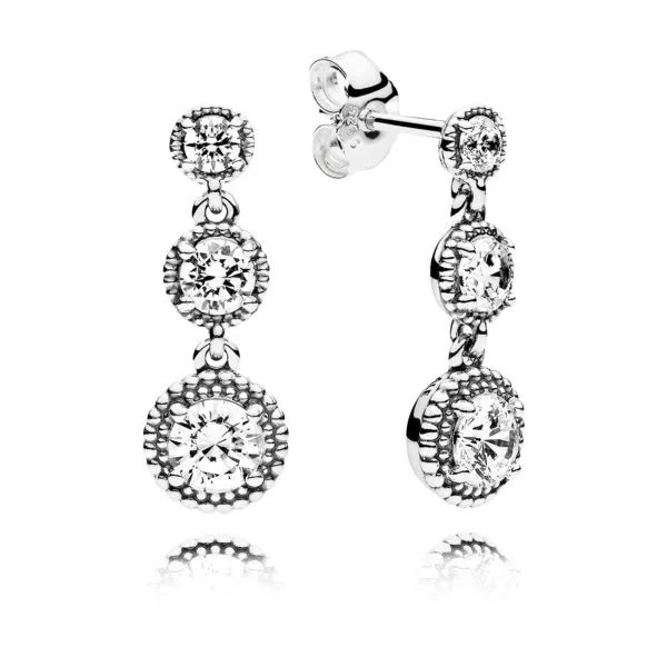 pandora damla küpeler eternal elegance drop earrings 290742cz