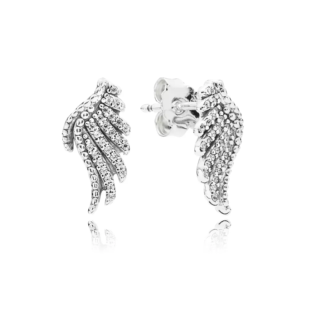 pandora damla küpeler i̇htişamlı kuş tüyleri 290581cz
