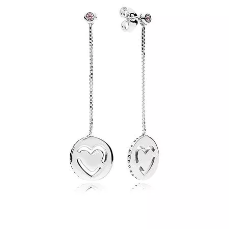 pandora damla küpeler saf sevgi 296577fpc