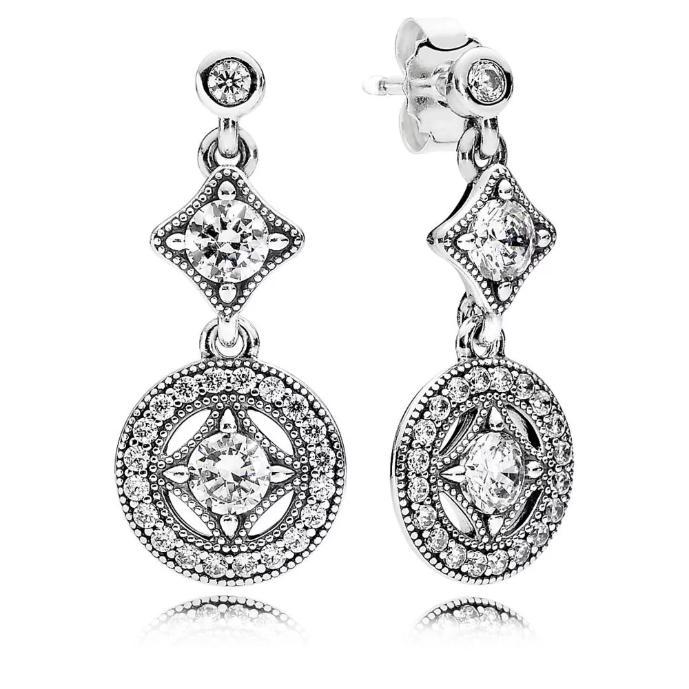 pandora damla küpeler vintage etki 290722cz