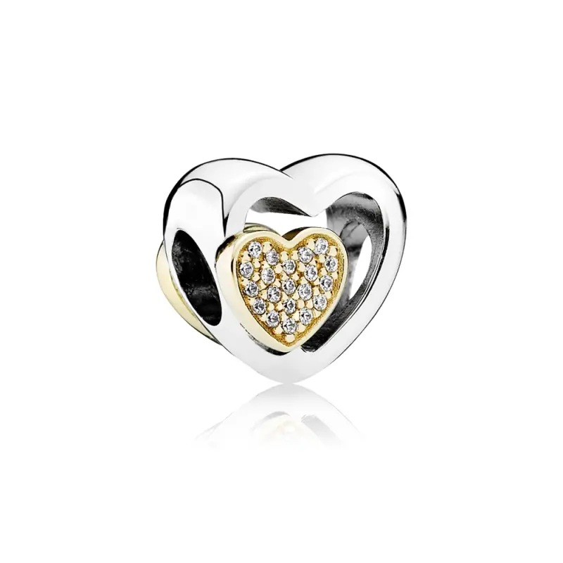PANDORA İki Kalp Tek Charm - 791806CZ - Ürün Resmi