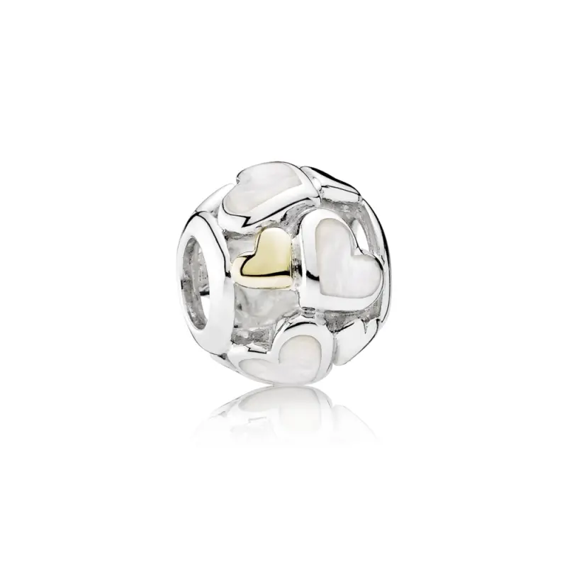 PANDORA Işıltılı Kalpler Charm - 791879MOP - Ürün Resmi