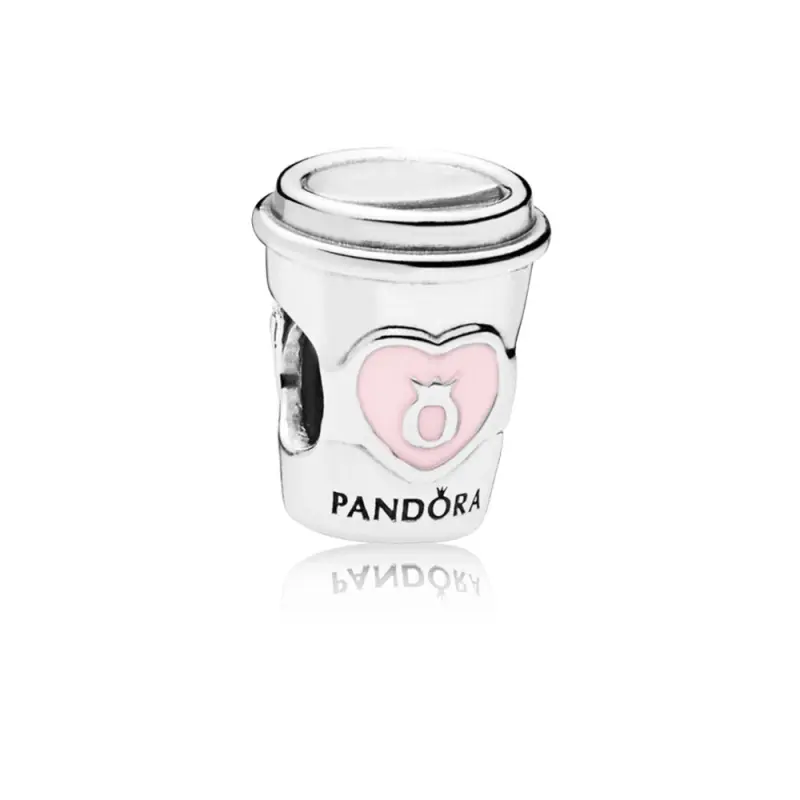 PANDORA Drink To Go Charm, Pembe Emaye - 797185EN160 - Ürün Resmi