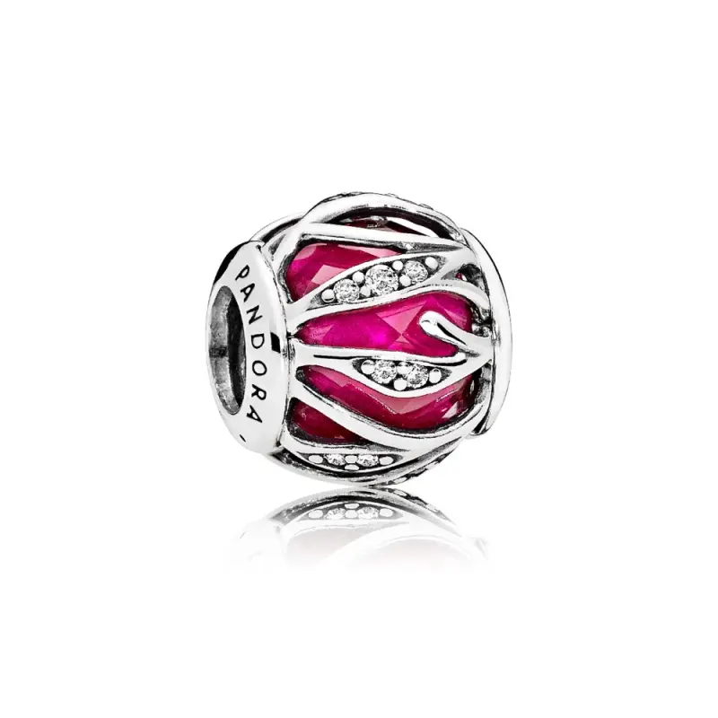PANDORA Doğanın Işıltısı Charm, Sentetik Yakut Berrak CZ - 791969SRU - Ürün Resmi