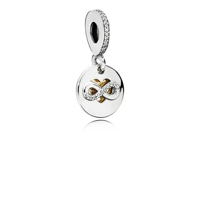 PANDORA Sonsuzluk Kalbi Sarkıt Charm, Berrak CZ - 796200CZ - Ürün Resmi