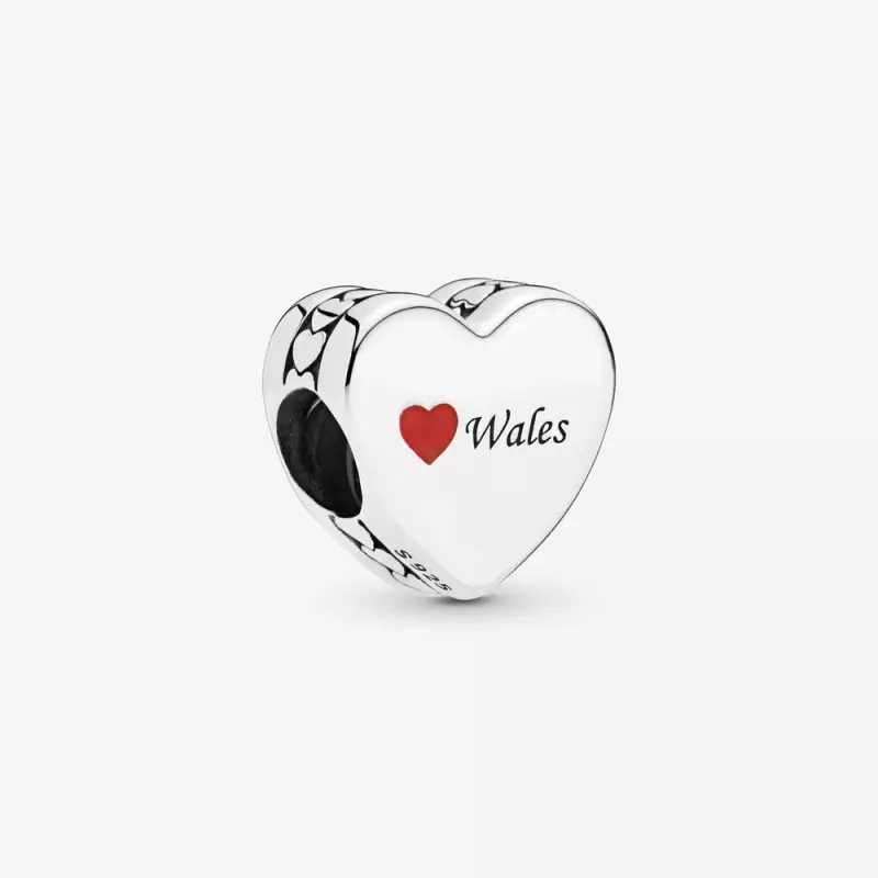 Wales Love Heart Charm - 792015_E008 - Ürün Resmi