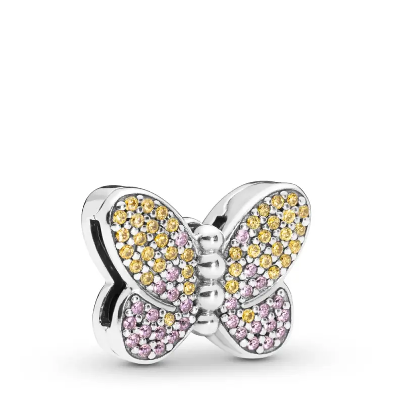 Pandora Reflexions™ Büyüleyici Kelebek Klips Charm - 797864CZM - Ürün Resmi