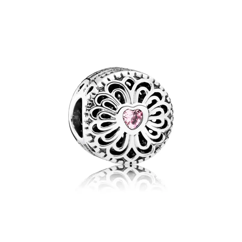 PANDORA Aşk Dostluk Charm, Pembe CZ - 791955PCZ - Ürün Resmi