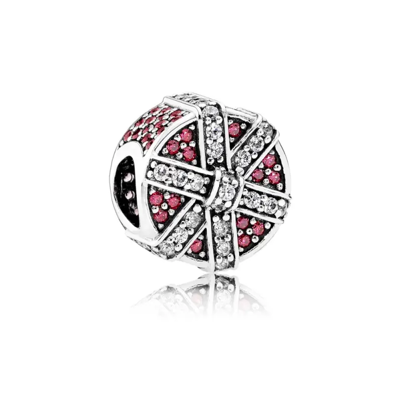 PANDORA Parıltılı Hediye Charm, Kırmızı Şeffaf CZ - 792006CZR - Ürün Resmi
