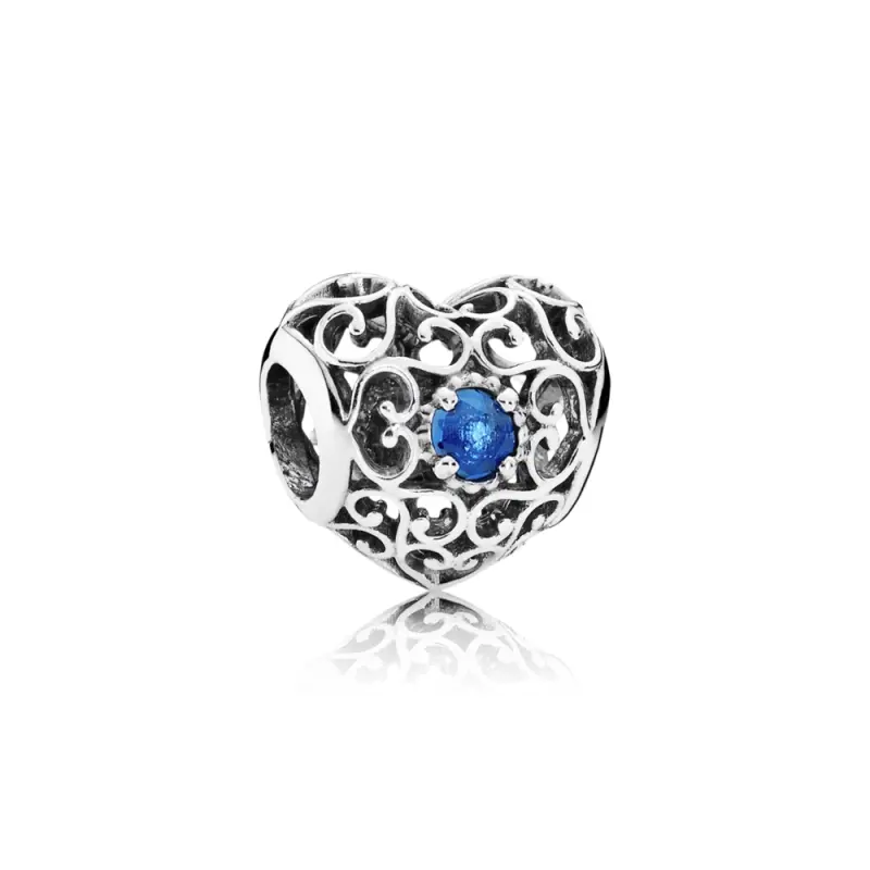 PANDORA Aralık Kalp İmza Doğum Taşı Charmora Charm - 791784NLB - Ürün Resmi