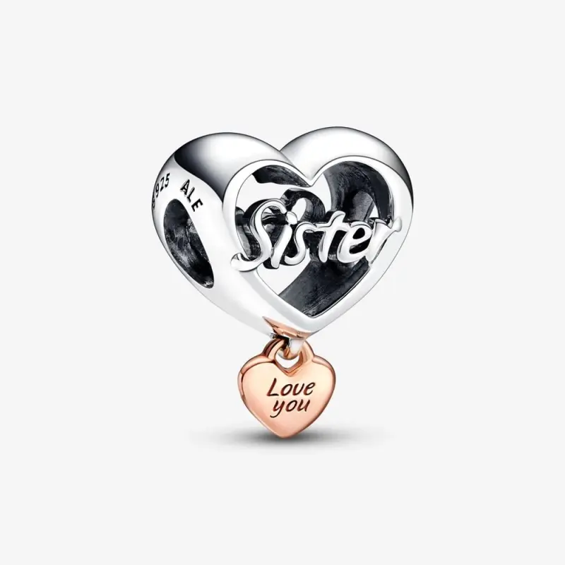 Pandora Seni Seviyor Kız Kardeş Kalp Charm - 782244C00 - Ürün Resmi