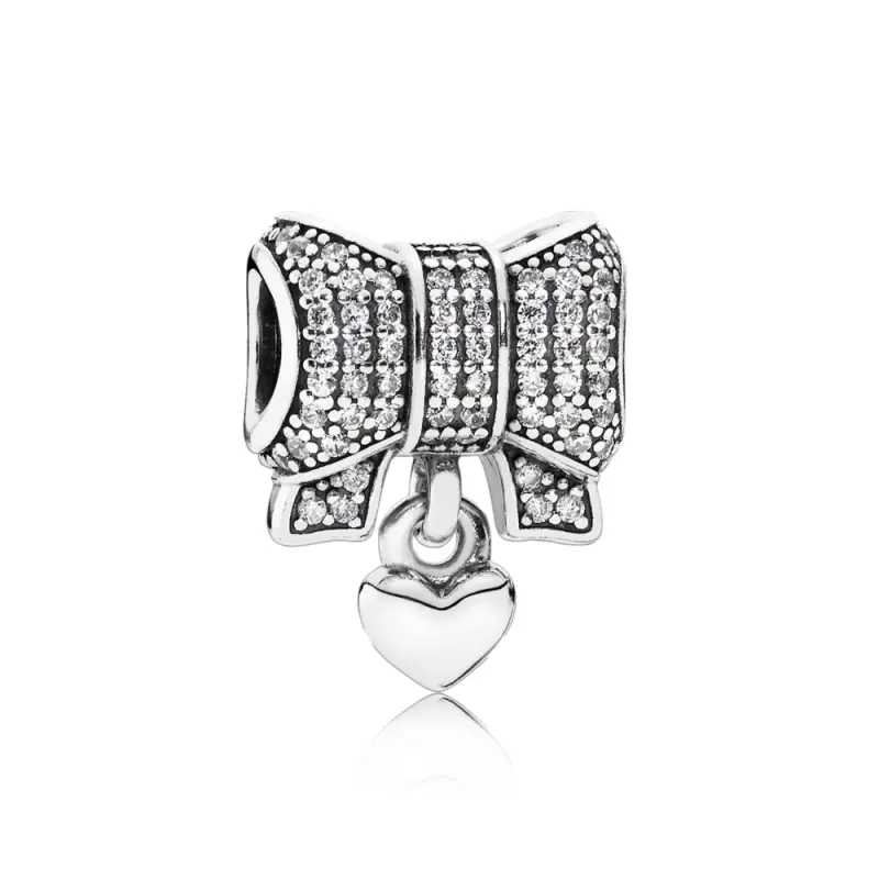 PANDORA Kalp ve Fiyonk Charm - 791776CZ - Ürün Resmi