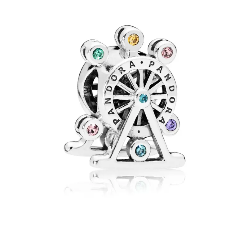 PANDORA Dönme Dolap Çekici, Çok Renkli Kristal - 797199NLCMX - Ürün Resmi