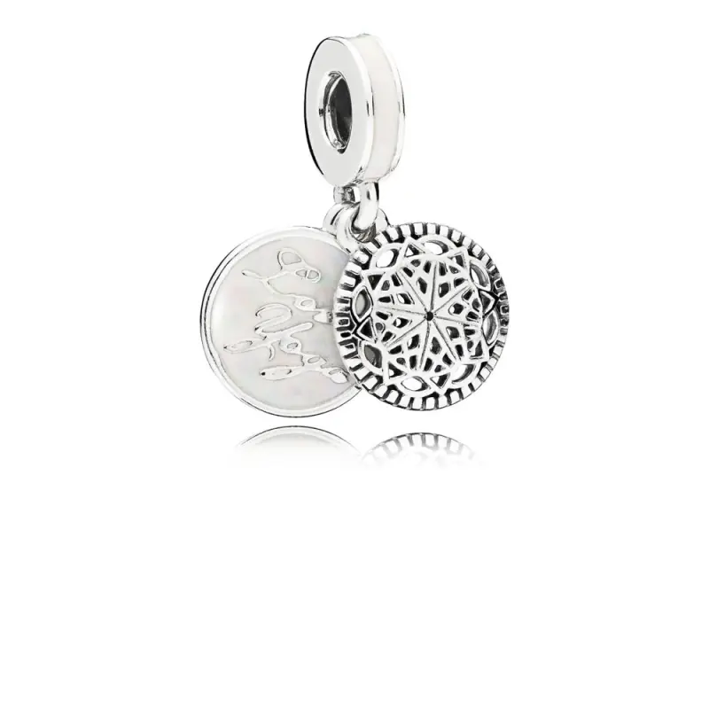 PANDORA Gerçek Yoga Sarkıt Charm, Gümüş Emaye - 796205EN23 - Ürün Resmi
