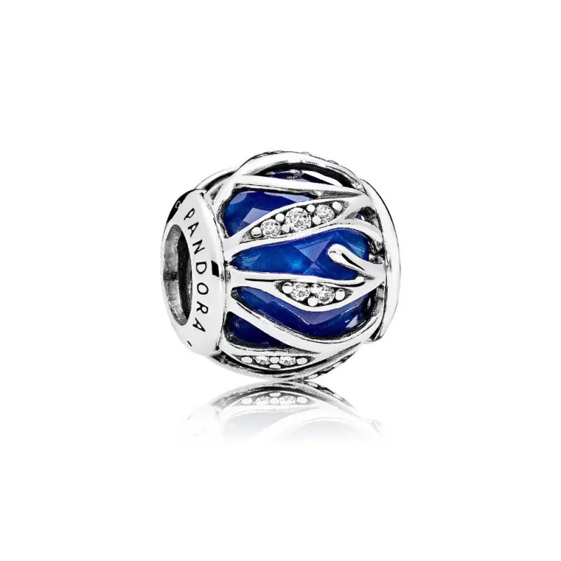 PANDORA Doğanın Işıltısı Charm, Kraliyet Mavisi Kristal ve Berrak CZ - 791969NCB - Ürün Resmi