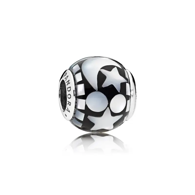 PANDORA Gökyüzü Mozak Charm, Siyah Akrilik ve Sedef - 796400MMB - Ürün Resmi