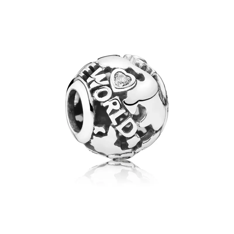 PANDORA Dünya Çevresi Oymalı Charm - 791718CZ - Ürün Resmi