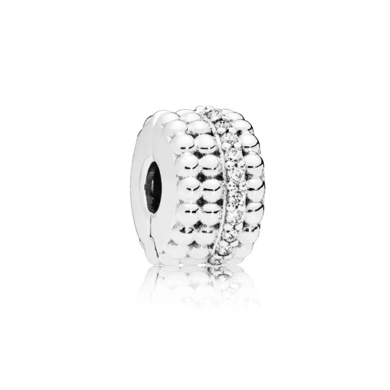 PANDORA Boncuklu Parıltı Klips, Berrak CZ - 797520CZ - Ürün Resmi