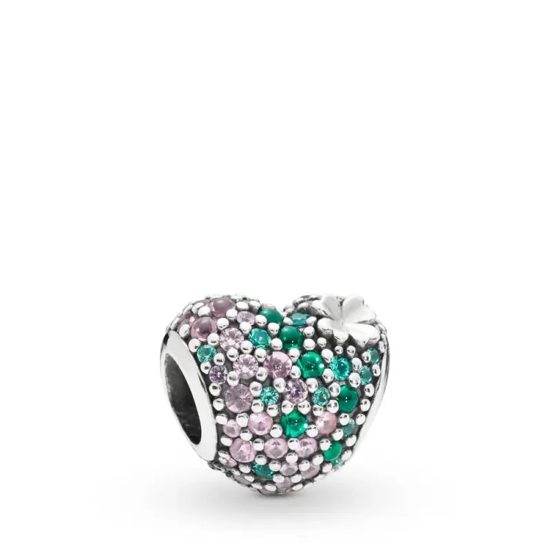 PANDORA Parıltılı Yonca Kalp Charm - 797869NRGMX - Ürün Resmi