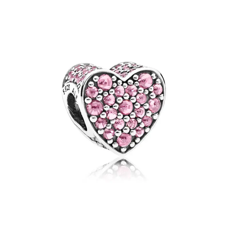 PANDORA Pembe Göz Alıcı Kalp Pembe CZ Cazibe - 792069PCZ - Ürün Resmi