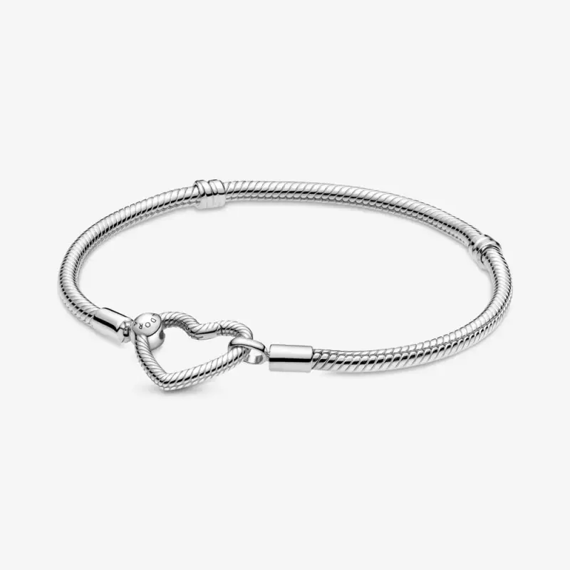 Pandora Moments Kalp Kilitli Zincir Bileklik - 599539C00 - Ürün Resmi