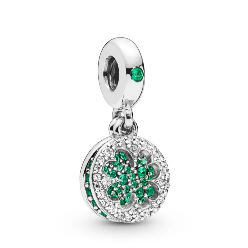 PANDORA Işıltılı Yonca Sarkıt Charm - 797906NRGMX - Ürün Resmi