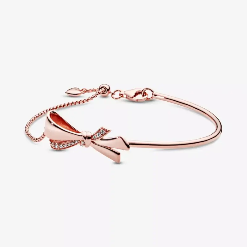 Sparkling Bow Slider Bracelet - 587242CZ - Ürün Resmi