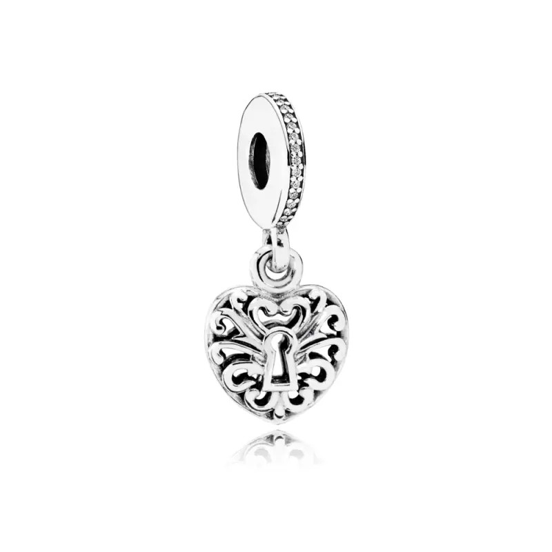 PANDORA Karmaşık Kalp Kilit Pandantif Kolye Ucu - 791876CZ - Ürün Resmi