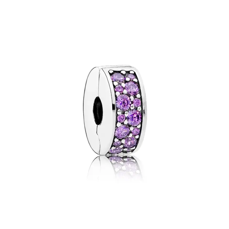 PANDORA Fancy Purple Shınayan Zarif Ara Klipsi - 791817CFP - Ürün Resmi