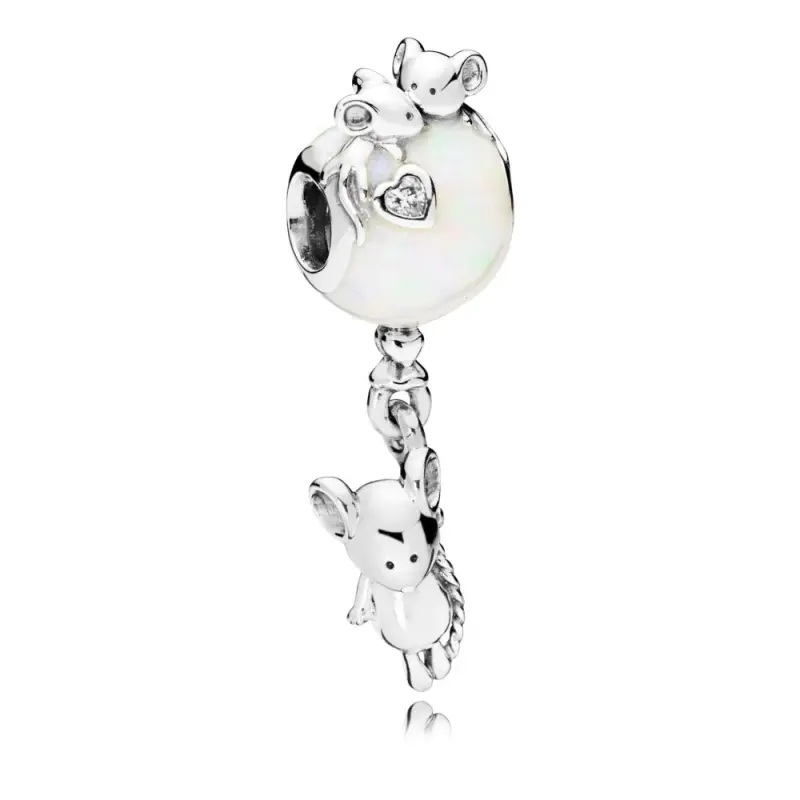 PANDORA Fare ve Balon Sarkıt Charm, Sedefli Emaye - 797240EN23 - Ürün Resmi