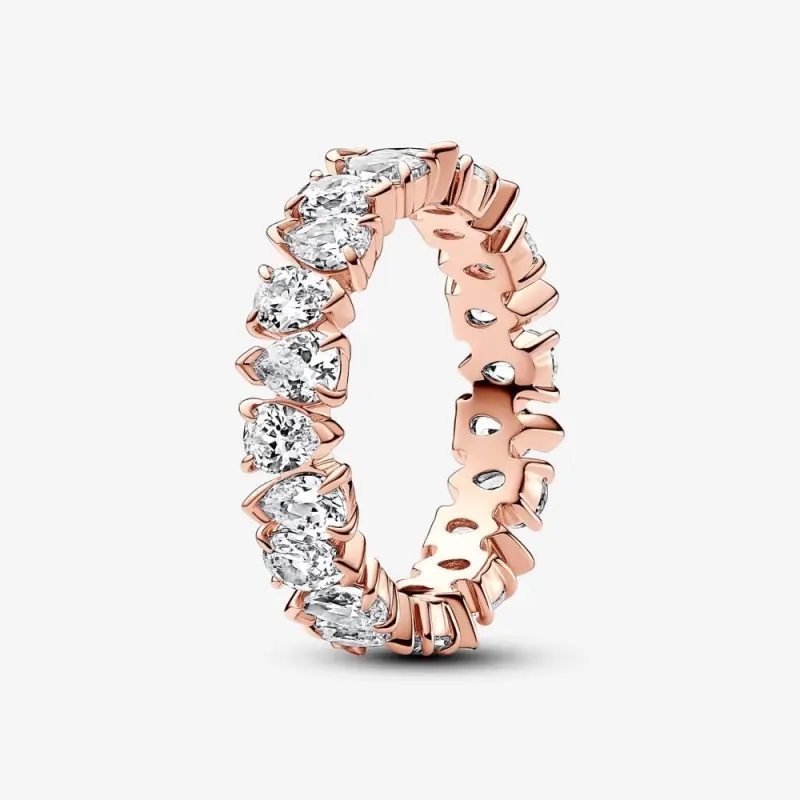 Pandora Alternating Sparkling Band Ring - 183021C01 - Ürün Resmi