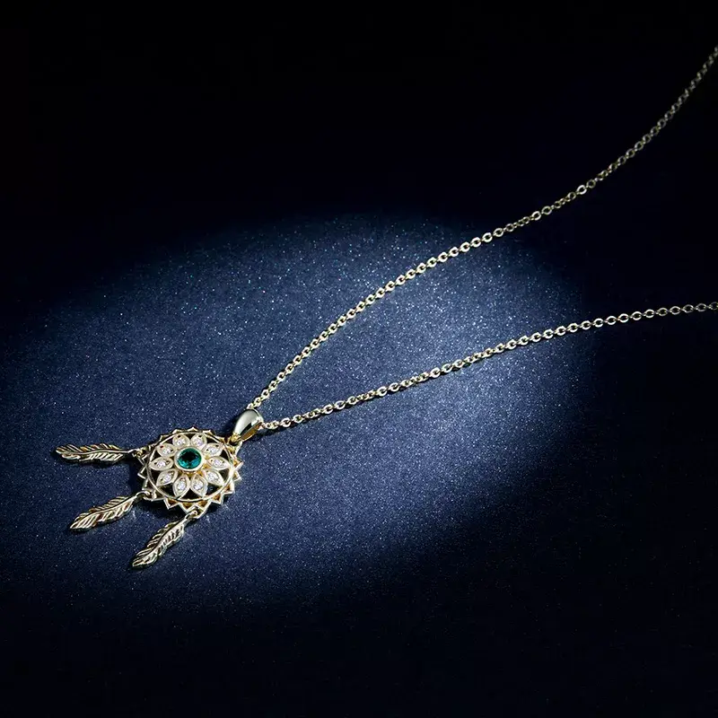 Pandora Stili Dreamcatcher Kolye - SCN263-B - Ürün Resmi